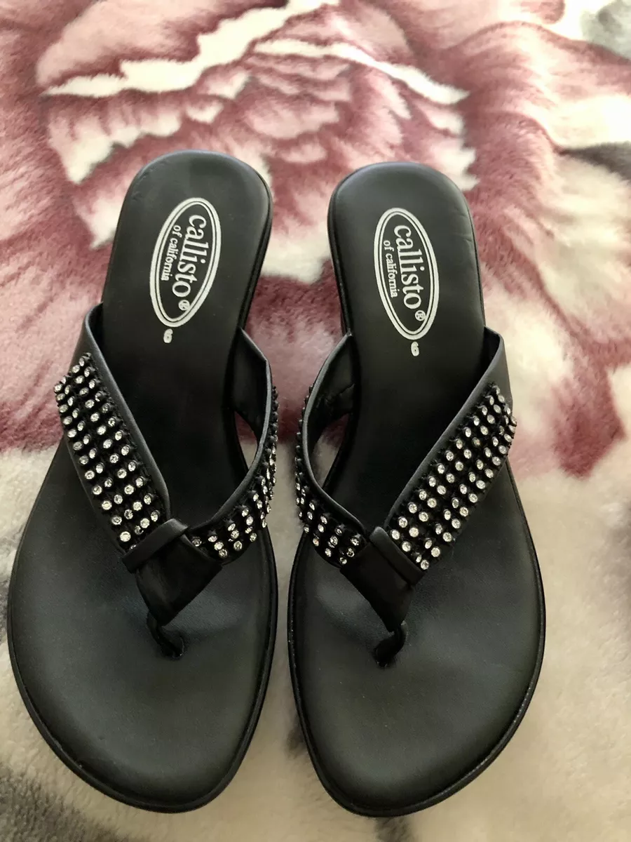 Callisto sandals with best sale rhinestones