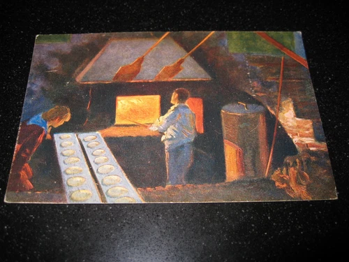 Greeting card for the BREAD HOUSES baker travelled 1907