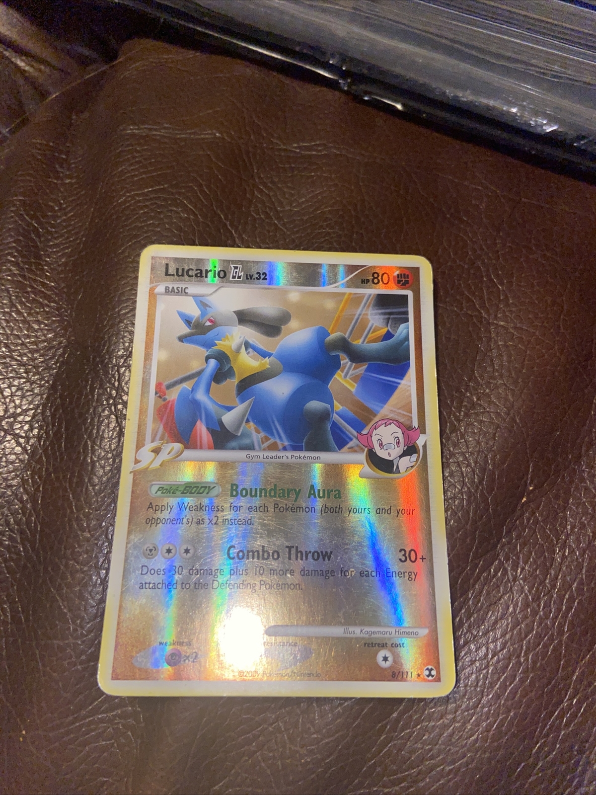 Pokemon Lucario GL Rising Rivals Reverse Holo 8/111 LP