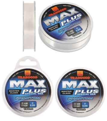 MONOFILAMENT TRABUCCO MAX PLUS PHANTOM 0.35 MM SEA 150 MT WIRE FISHING TERMINALS