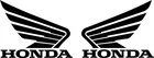 #164 (2) 4.5" Honda Motorcycle Gas Tank Reproduction Decals CBR 900 1000 MATTE