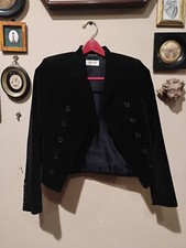  3000 Saint Laurent Cropped Velvet Blazer