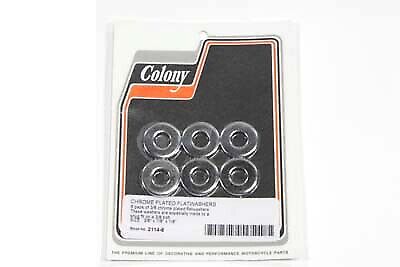 Chrome Flat Washer 3/8 inch fits Harley Davidson - Picture 1 of 1