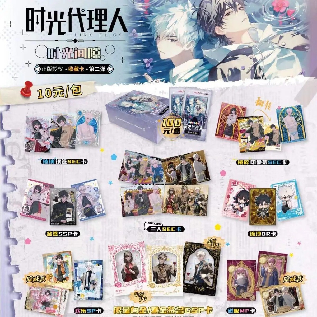 2024 New Anime Link Click Time Gap Series Card SSP SEC Collection