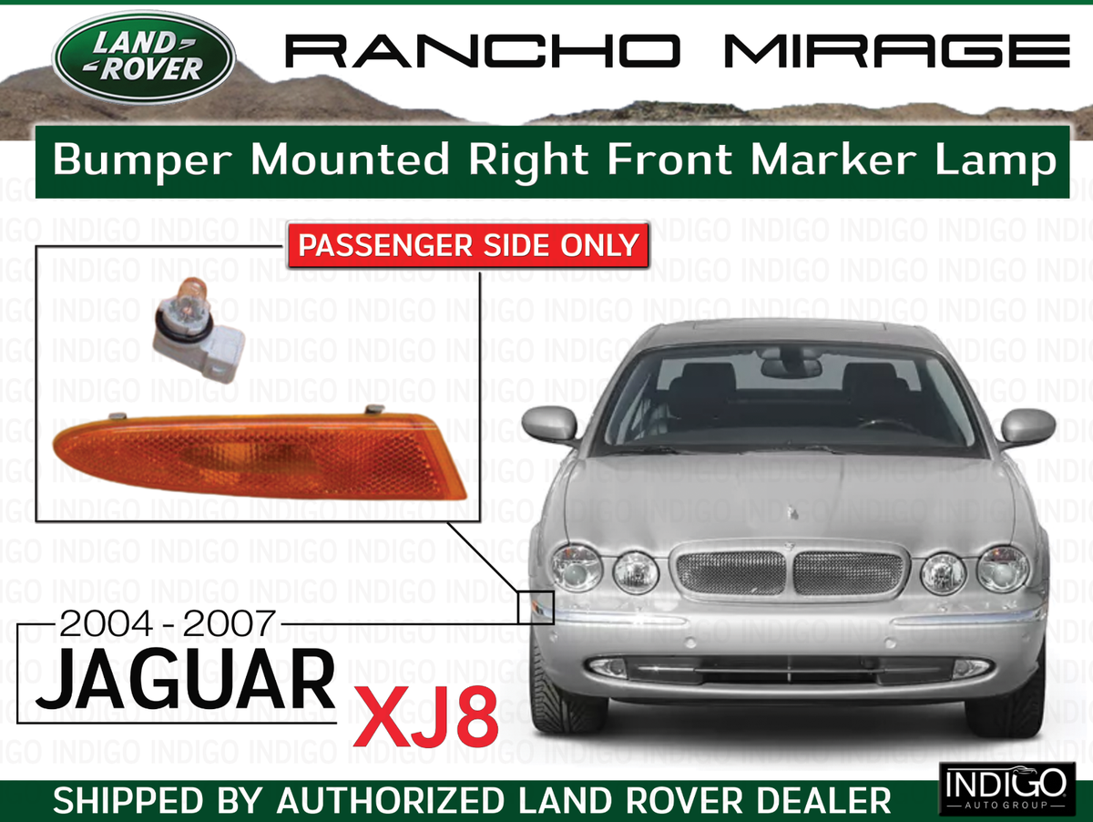 Jaguar 04-07 XJ8 Bumper Mounted Right Front Marker Lamp C2C2051