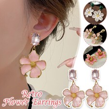 Fashion Flowers Stud Earrings Elegant Jewelry Gifts Trendy Girls Cute Partywear