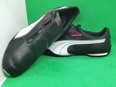Puma Redon Move Shoes Sneakers Low Top Slip On Black White Leather Mens Size 13
