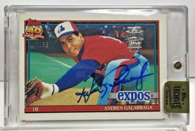 Andres Galarraga 2015 Topps Archive Autogramm Serie Buyback Autogramm Auto / 33
