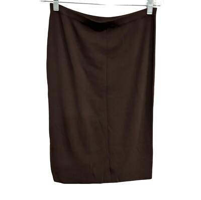 Cyrus NWT Brown Pencil Skirt With Braided Detail Women Sz  Large