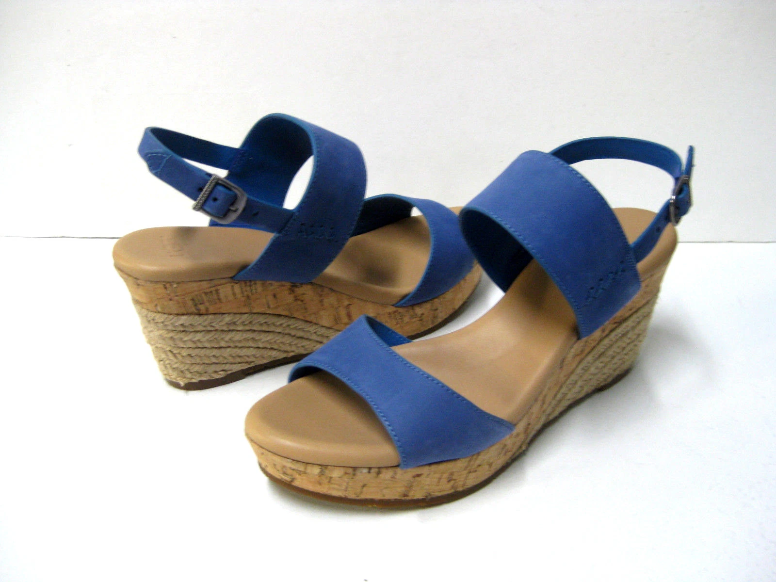 SANDALI DONNA UGG ELENA ZEPPA BLU US 9 UK 7.5 EU 40