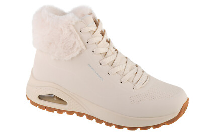 Winterschuhe Damen, Skechers Uno Rugged - Fall Air, Beige