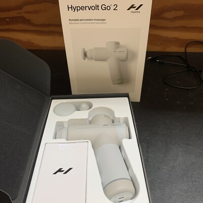 Hypervolt Go 2 in Black - Featuring Quiet Glide Technology - Handheld Percuss...