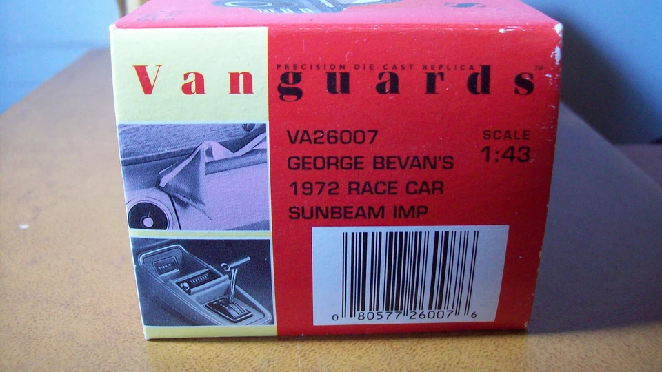 1/43 VANGUARDS VA26007 GEORGE BEVANS 1972 RACE CAR SUNBEAM IMP #1 - Image 2 of 4