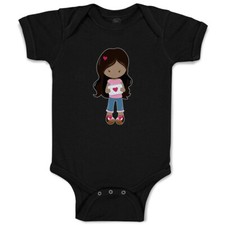 Baby Bodysuit Valentine Girl Letter B Holidays and Occasions Valentins Day Funny