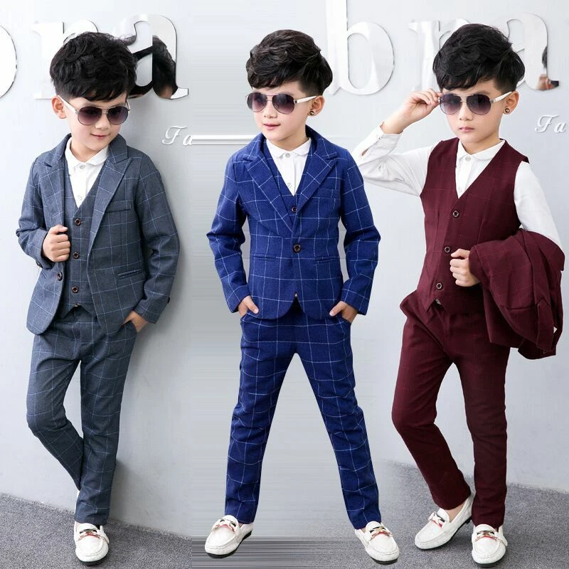 Toddler Baby Boys Gentleman Suits Bow Tie Shirt Pants and Vest Set Formal  Suit | eBay