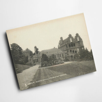 A4 DRUCK - Vintage Middlesex - Egge. Naturwissenschaftsschulen von Jungenterrasse