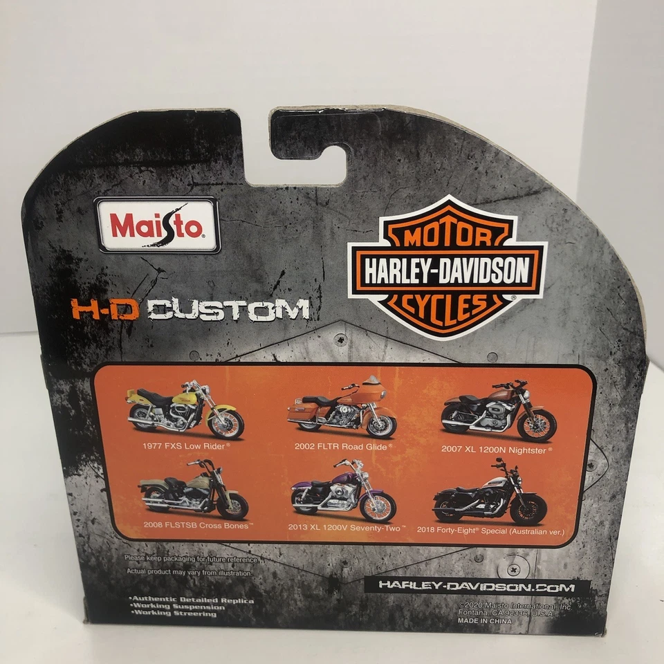 Harley Davidson 2007 XL 1200N Nightster escala 1:18 modelo de motocicleta Maisto - nueva Foto 3 de 4