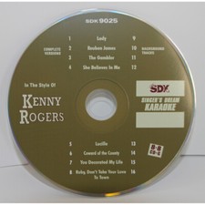 KARAOKE CD G SINGERS'S DREAM KENNY ROGERS -9025 NEW IN SLEEVEw/background tracks