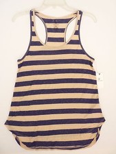 OLCOM LIVED IN STRIPE Navy TANK TOP TEE SMALL MEDIUM code S216 NWT