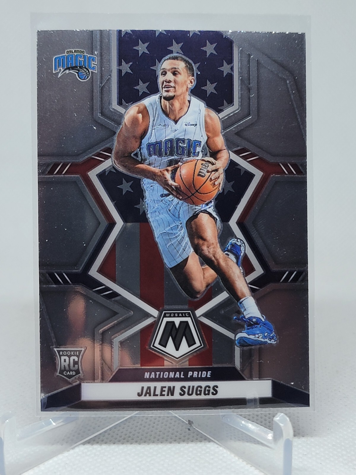 2021-22 Panini Mosaic Jalen Suggs National Pride Rookie Card #256 RC D8E