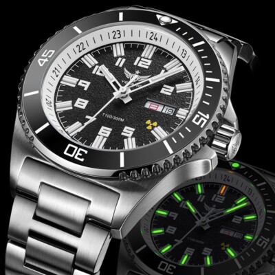 Yelang Men Automatic Mechanical Watch Japan 8205 Mov't 100 Luminous  WR300M