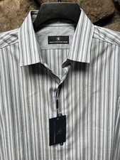 HART SCHAFFNER MARX Striped Short Sleeve Woven Mens Shirt M,L,XL NWT 89 ST5WH306