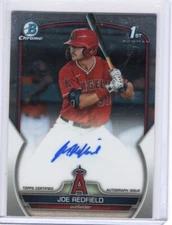 2023 1st Bowman Draft Joe Redfield AUTO Prospect RC Angels