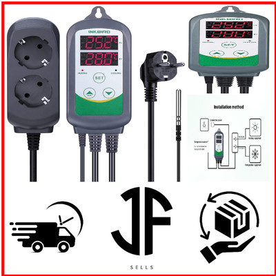 Inkbird ITC 308 EU Digitale Temperaturregelung mit Thermostatschalter und Sen...