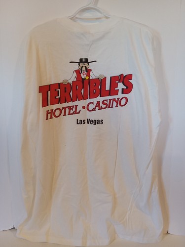 Welcome to Fabulous Las Vegas Nevada Size XL White Terrible's Casino - Picture 4 of 9