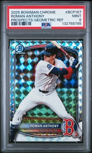 2025 Bowman Chrome Prospects Roman Anthony Prospects-Geometric /499 PSA 9