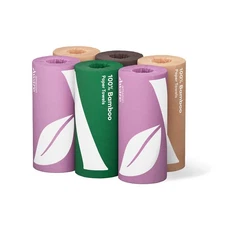100% Bamboo Paper Towels, 6 Rolls, 2 ply, FSC Certified, 150 Sheets, 900 Coun...
