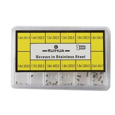 New No. 4023-A One Slotted Head Stainless Steel Watch Back Case Screw 12 Sizes