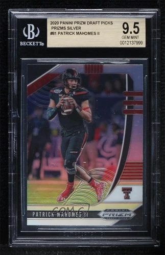 2020 Panini Prizm Draft Picks Silver Patrick Mahomes II #81 BGS 9.5 GEM MINT