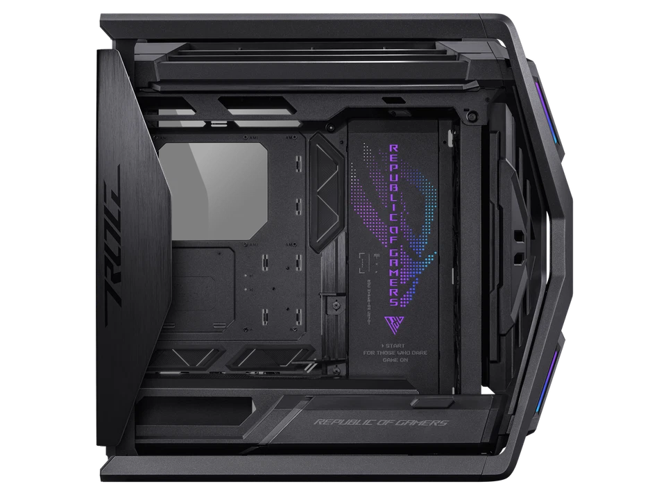 ASUS ROG Hyperion GR701 EATX full-tower computer case with semi-open structure, - Image 4 of 4