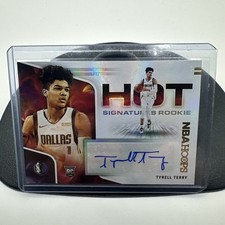 TYRELL TERRY 2020-21 PANINI NBA HOOPS HOT SIGNATURES ROOKIE HR-TTY NM