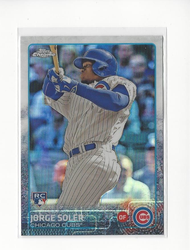 2015 Topps Chrome Refractor #154 Jorge Soler RC Rookie Cubs Angels