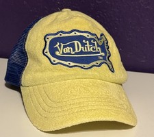 Vintage Von Dutch Trucker Hat Terry Towel USA...