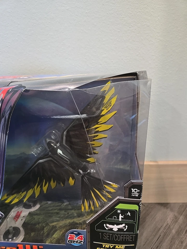 Air Hogs FireWing Wind Flyers Black/Yellow Bird RC Plane NEW IN BOX Rare - 2006 - Image 2 of 4