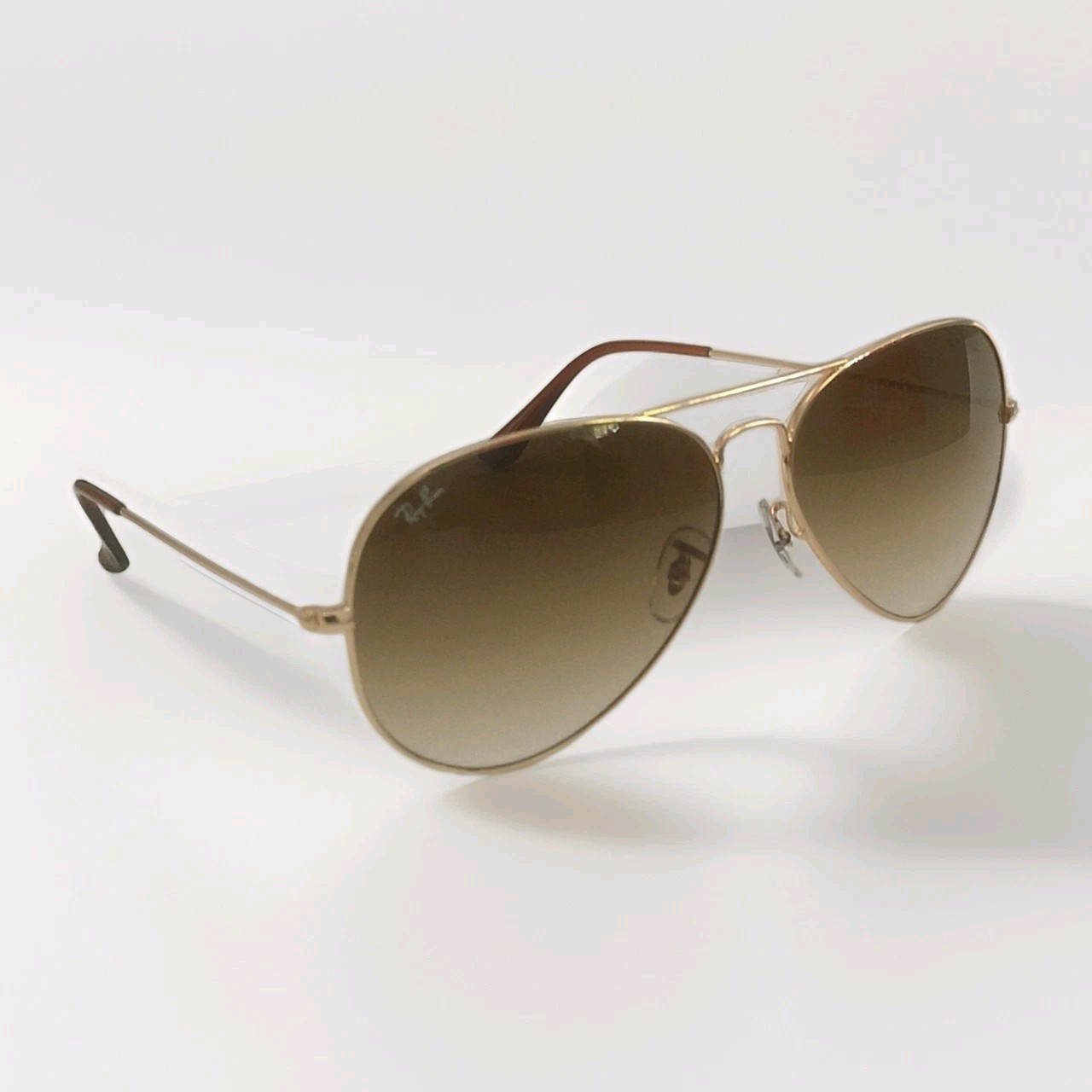 Ray-Ban Designer Sunglasses Aviator Brown Gradient Gold RB3025 001/51 58mm New - Image 4