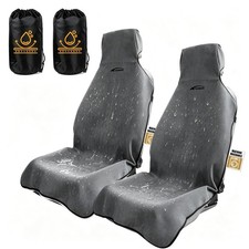 2 Pack Towel Car Seat Covers, Waterproof Washable Front Seat Protectors with ...