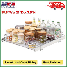 18.5"W x 21"D Pull Out Cabinet Organizer, Heavy Duty Slide Out Pantry Shelves