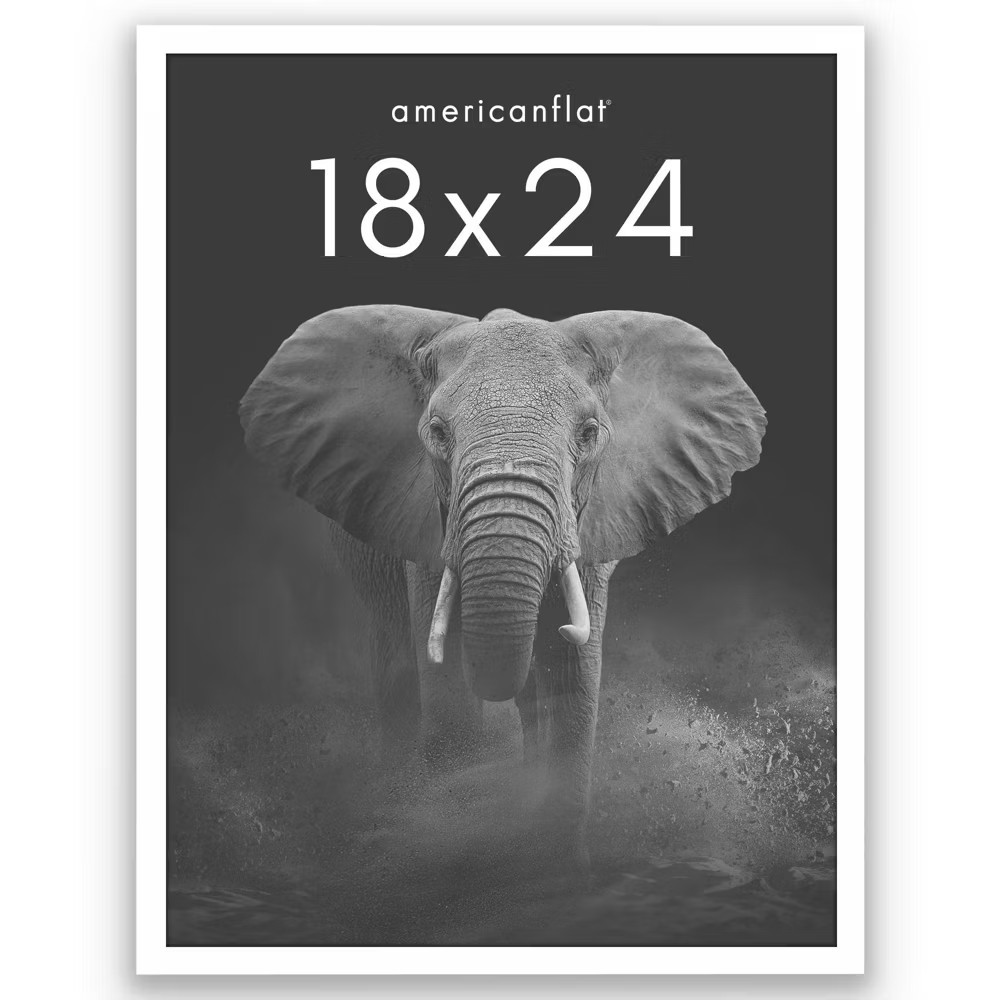 Americanflat 18x24 Gallery-Style Picture Frame to Secure Artwork Prints and 10290₽