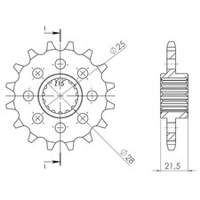 SGR 525 Step Sprocket 17 Teeth For BMW HP4 1000 2012-2015