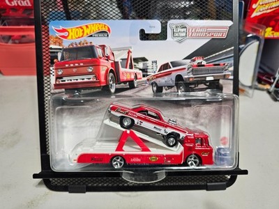 Hot Wheels Premium Team Transport '65 Mercury Comet Cyclone w/Ford C-800 #28 NEW