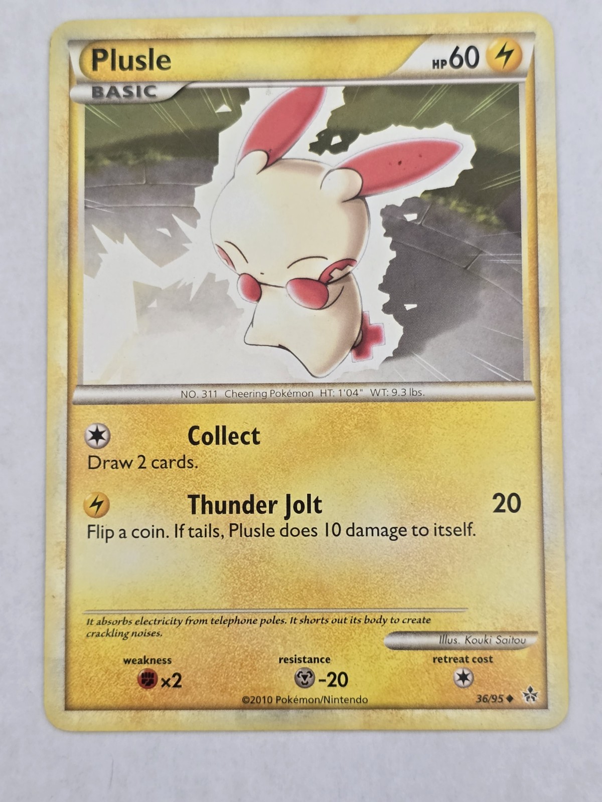 Pokemon Plusle 36/95 Unleashed Uncommon LP