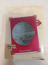 Hallmark Keepsake Star Wars Death Star Magic Light Christmas Ornament 2002 NIB