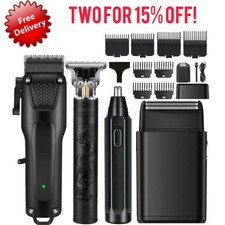 4pcs Men's Luxury Grooming Kit- For Facial Hair and Hygiene. Ideal Gift for Him.