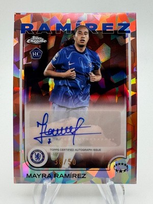 2024-25 Topps Chrome Sapphire MAYRA RAMIREZ Rookie Rose Gold Auto /50 #AVMR