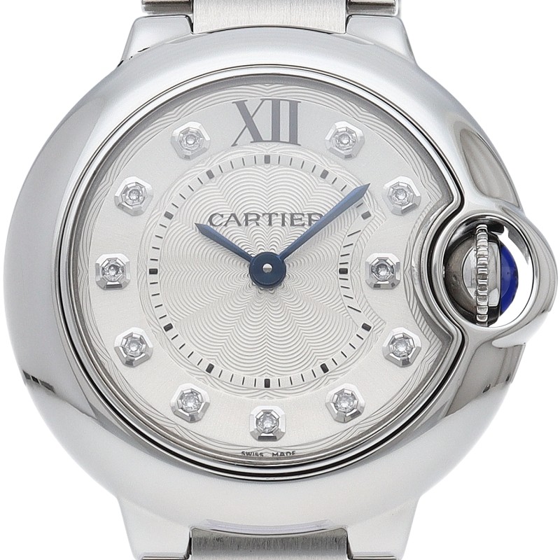 Cartier Ballon Bleu 28mm WE902073 Stainless Steel Silver Dial Quartz #LPW3329