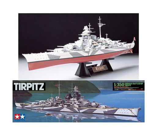 Tamiya 78015 German Battleship Tirpitz 1:350 Scale Kit